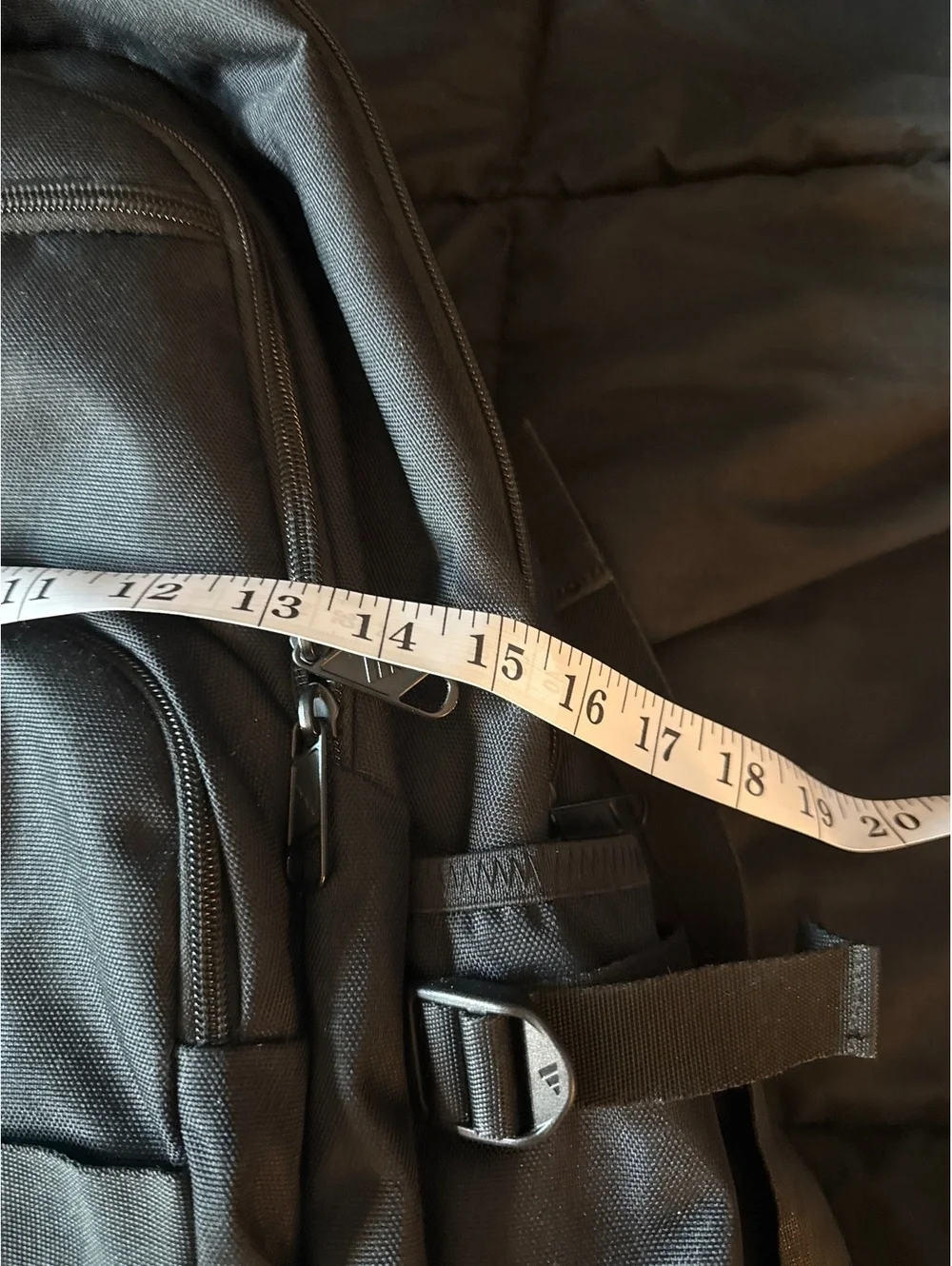 Adidas Black Durable Backpack with Multiple Compartments